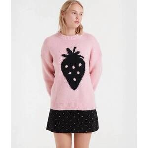 NEW COMPANIA FANTASTICA strawberry jumper in pink